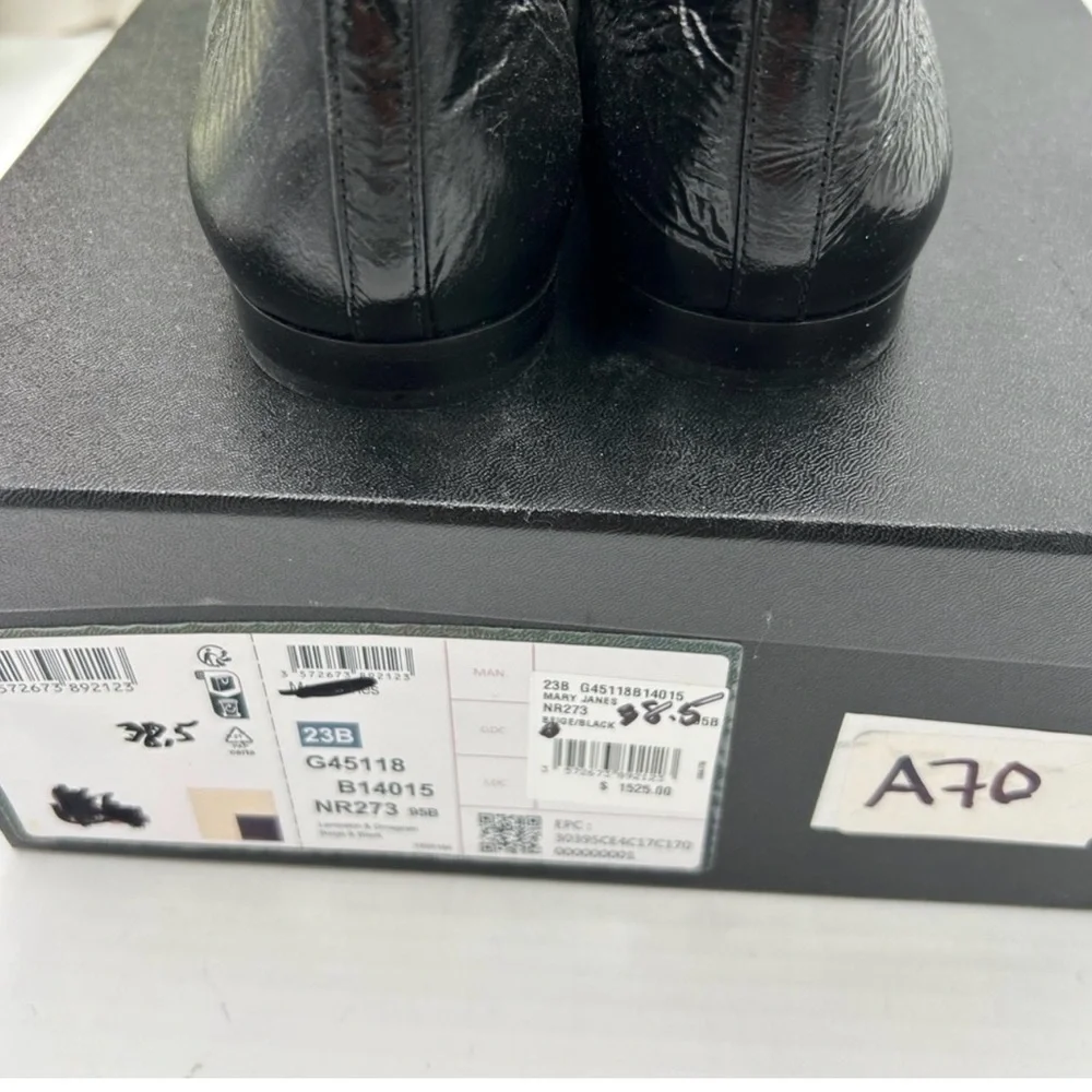 Women's Chanel quilted black lambskin ballet flat size 38.5 made in Italy - Picture 4 of 7